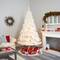 8ft. Pre-Lit White Artificial Christmas Tree, Clear LED Lights